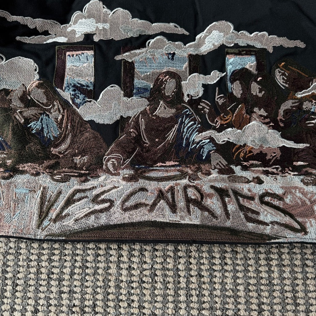 Last Supper Embroidered Work Jacket by Vescartes