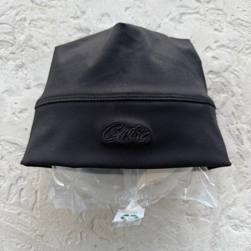 LITEWORKY CAP/ Skull Beanie - Corteiz [Black/Black Logo/Grey/Blue]