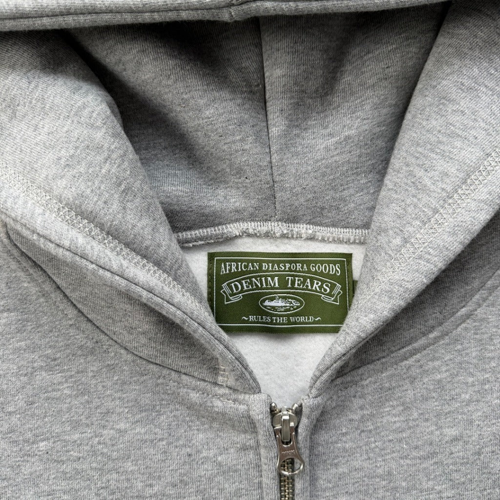 DNM TRS X CRTZ.XYZ - COR*TEARS ROYALE GREY ZIPPER HOODIE/PANTS/SET