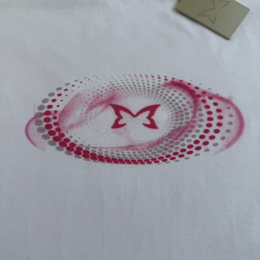 MERTRA - Airbrush Pink Logo Boxy Heavyweight Tee