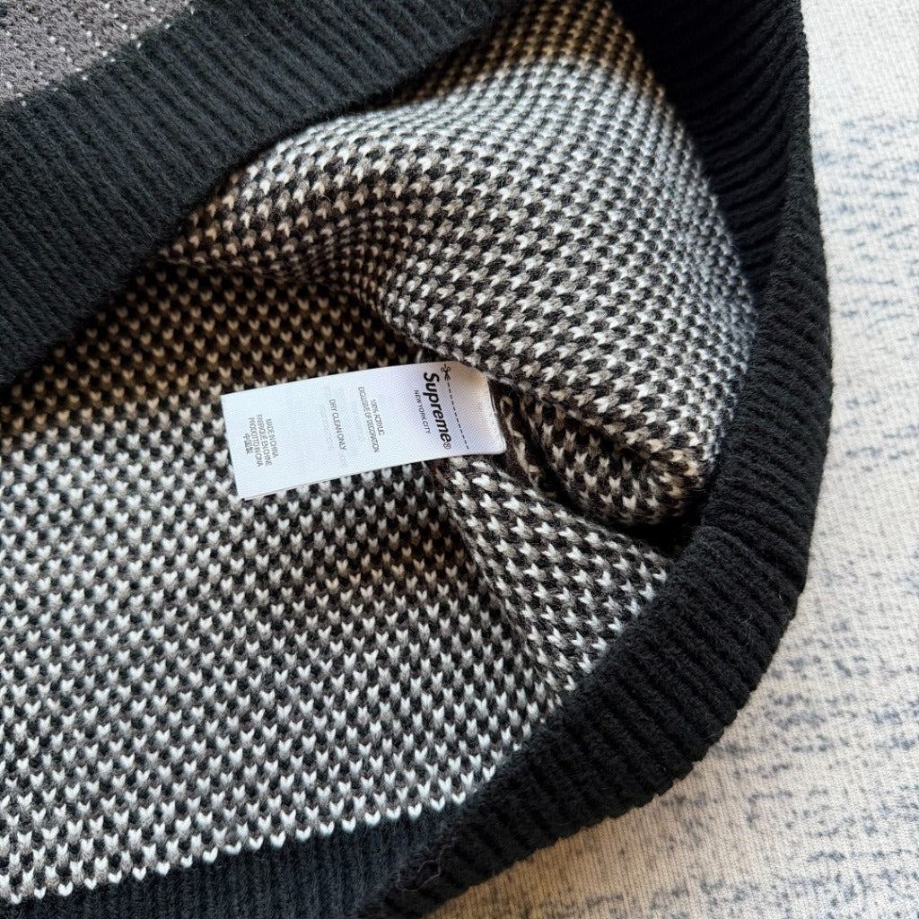 FW25 SP. Small Box Polo Knit Sweater - Snow Camo
