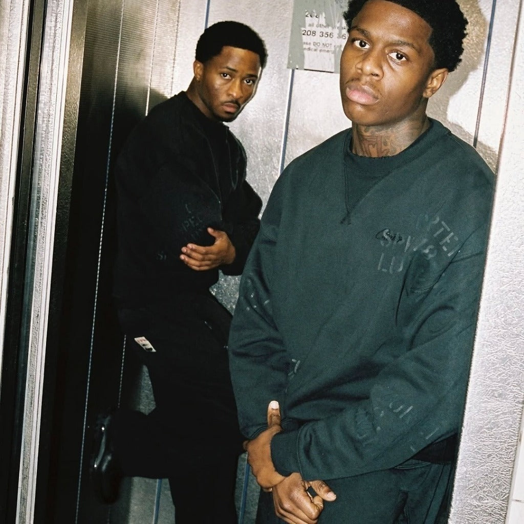 Hmp Stencil Crewneck/Pants/Set 'Black' - CRTZ.XYZ