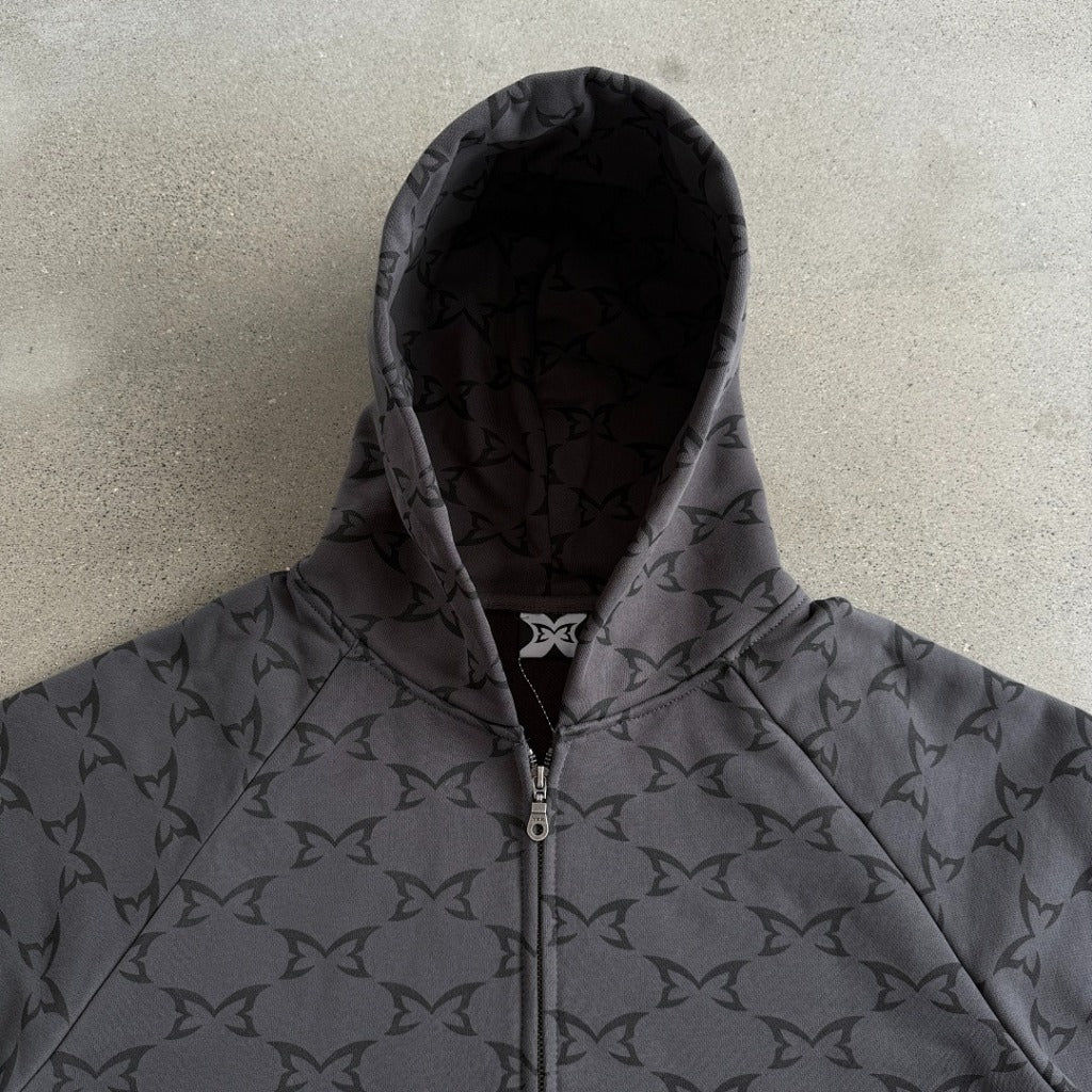 MERTRA Monogram Grey Hoodie