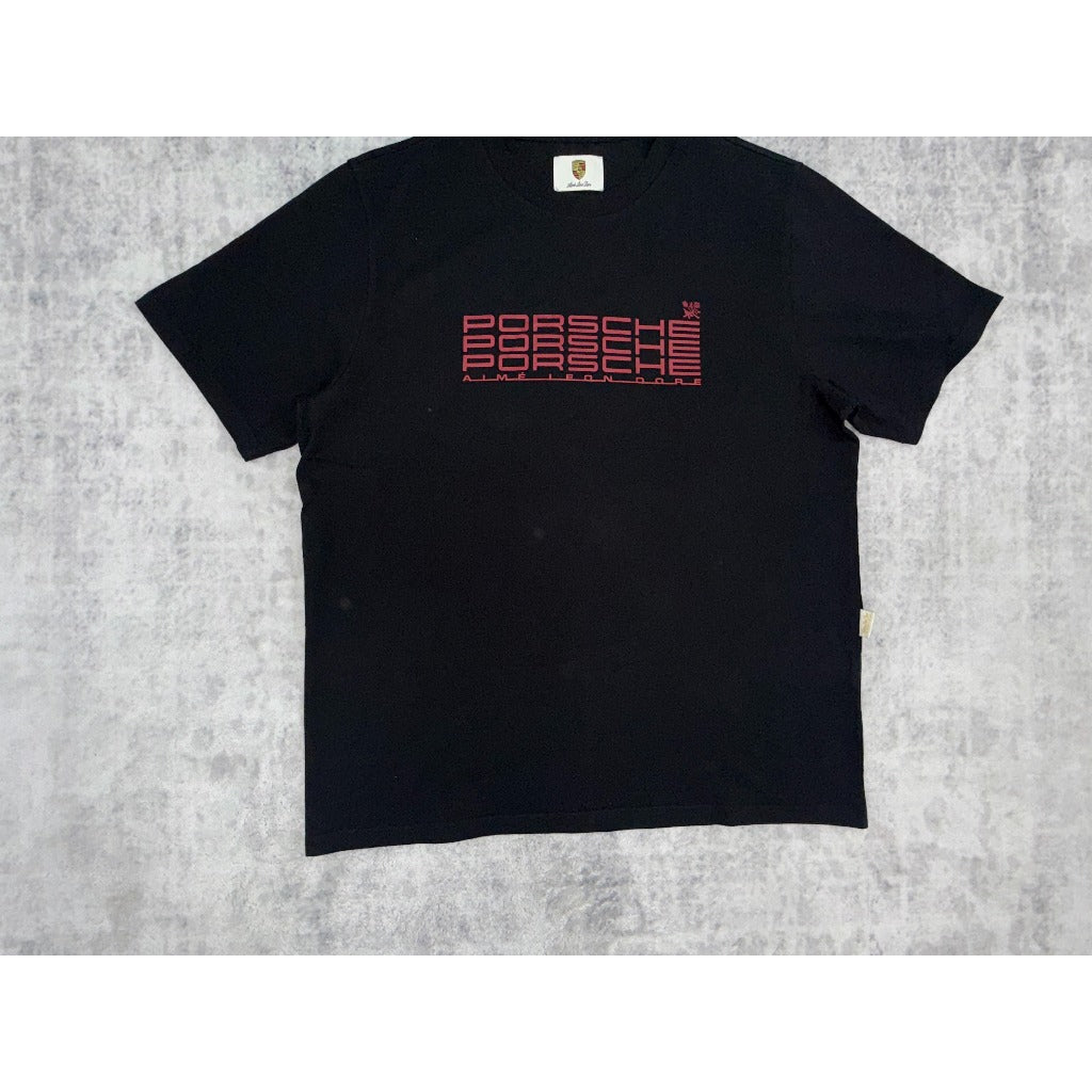 Aime Leon Dore Porsche Racing Tee Jet Black