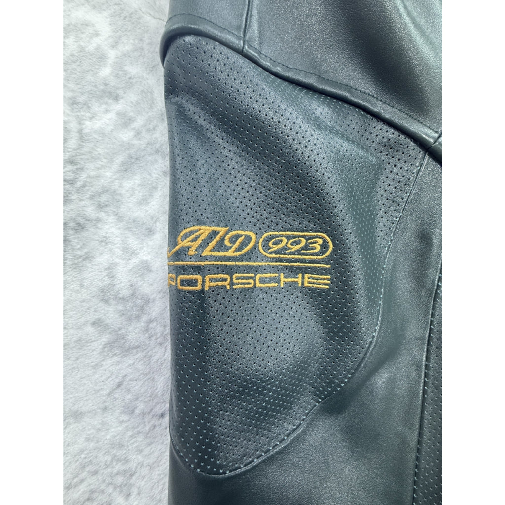 Aime Leon Dore Porsche 993 Turbo Leather Club Jacket - British Racing Green