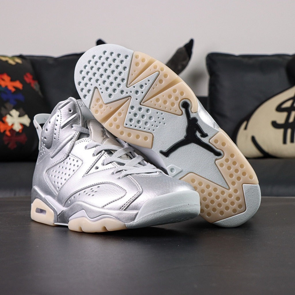 Paris Saint-Germain x Air Jordan 6 - Metallic Silver [IQ5135-001]