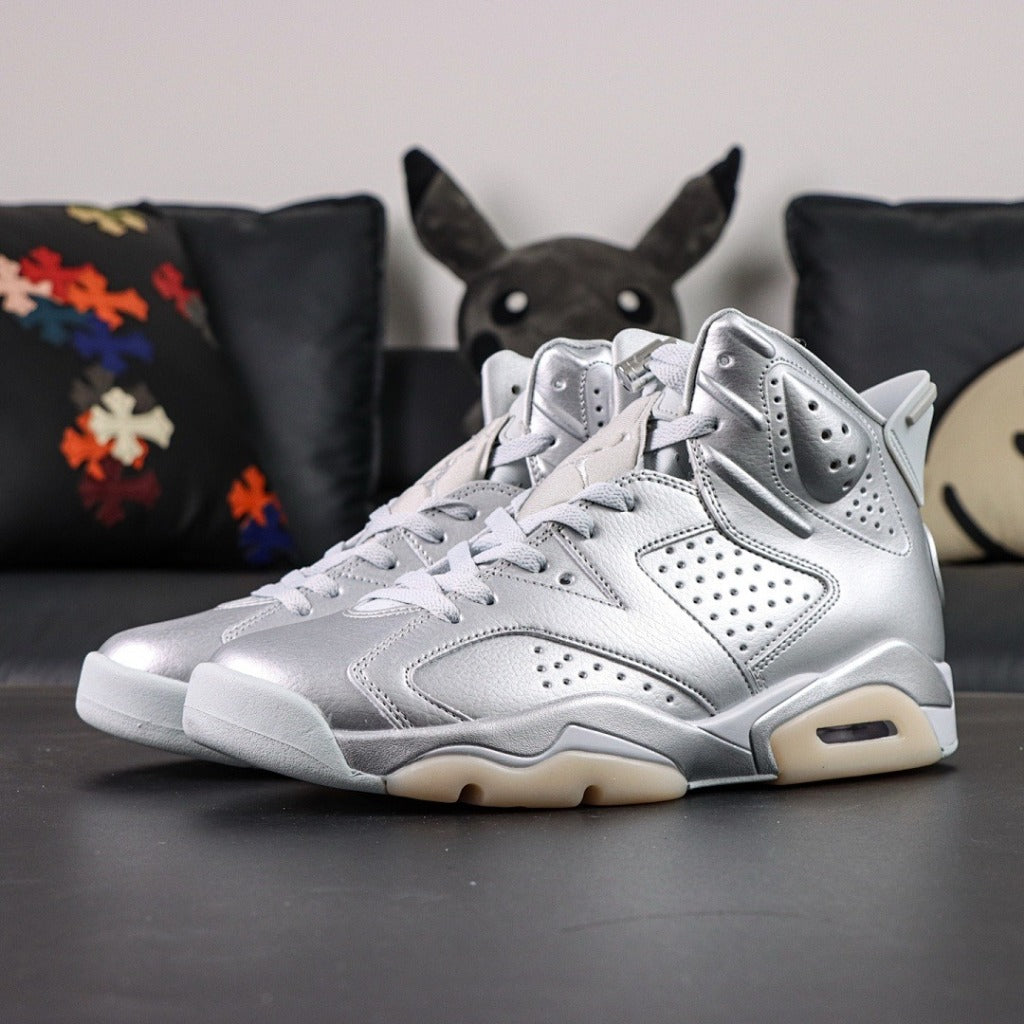 Paris Saint-Germain x Air Jordan 6 - Metallic Silver [IQ5135-001]