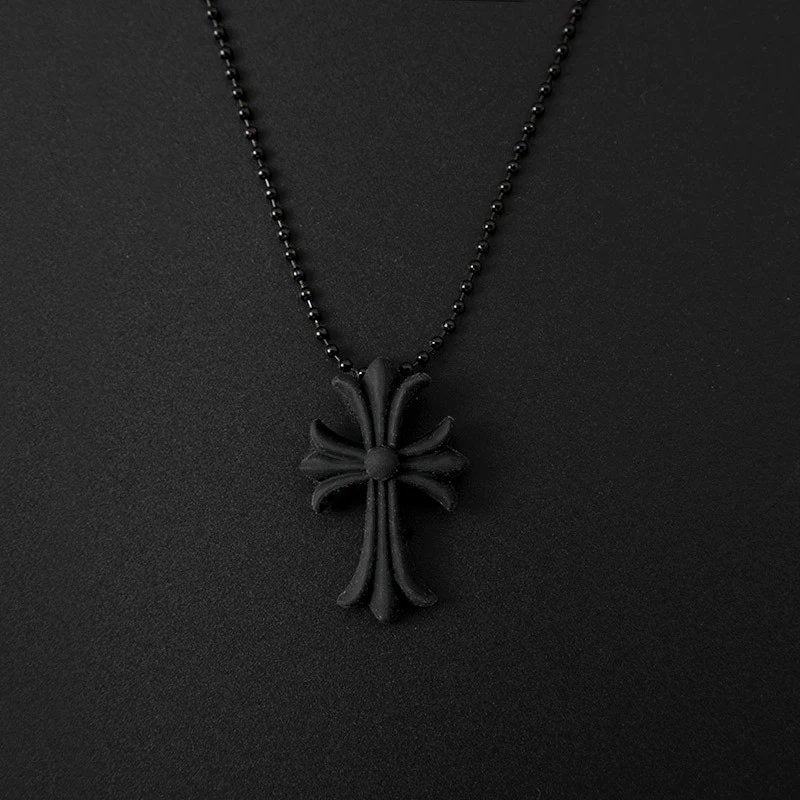 Tokyo 20th Rubber Silicone Cross Necklace - CHROME HEARTS