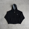 Deputy Departement - EVERYDAY 1000 GSM ZIP REVERSIBLE HOODIE (EVERYDAY 1000 GSM ZIP (DARK MELANGE/BLACK)