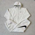 SUP. NK Zip Up Hooded Sweatshirt (SS25) - White