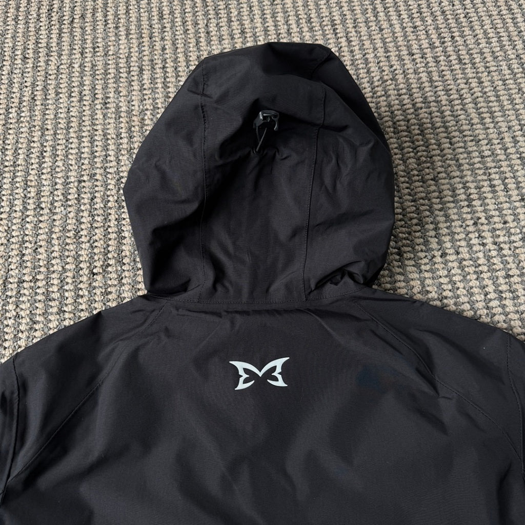 mertra - Monogram Shell Jacket 2.0 - Black - Water sensitive monogram pattern effect