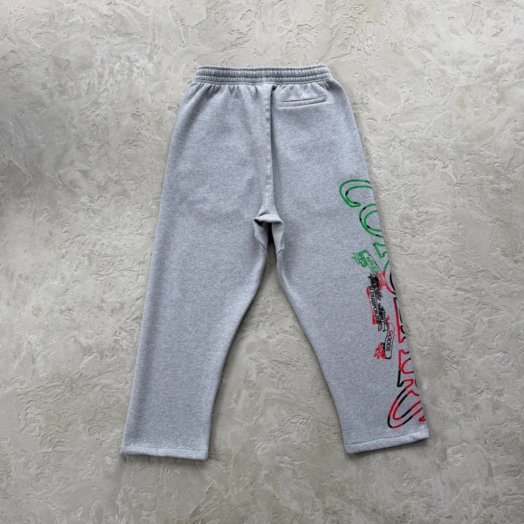 DNM TRS X CRTZ.XYZ - COR*TEARS ROYALE GREY ZIPPER HOODIE/PANTS/SET