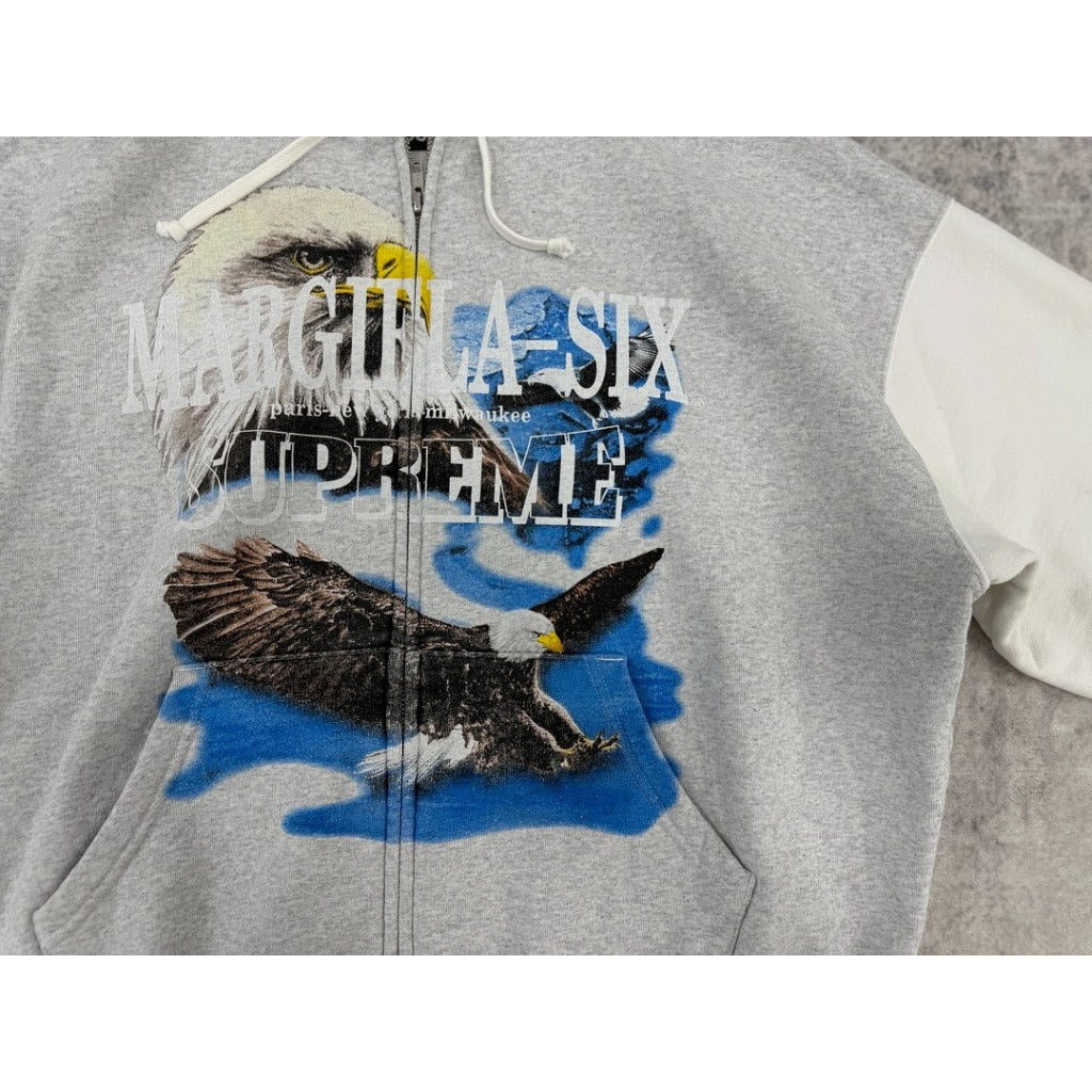 SP x MM6 Maison Margiela Eagle Zip Up Hooded Sweatshirt - SS26
