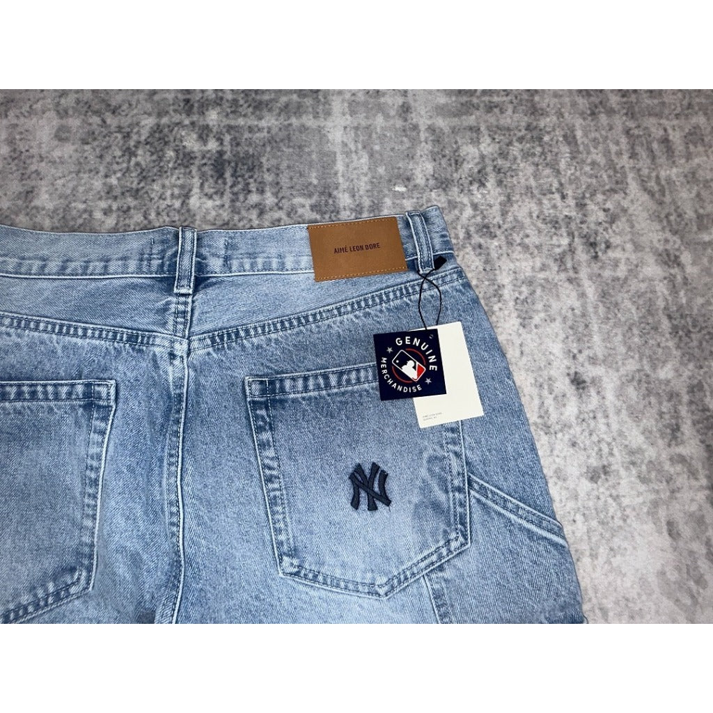 Aime Leon Dore New York Mets Denim Shorts 'Light Wash'