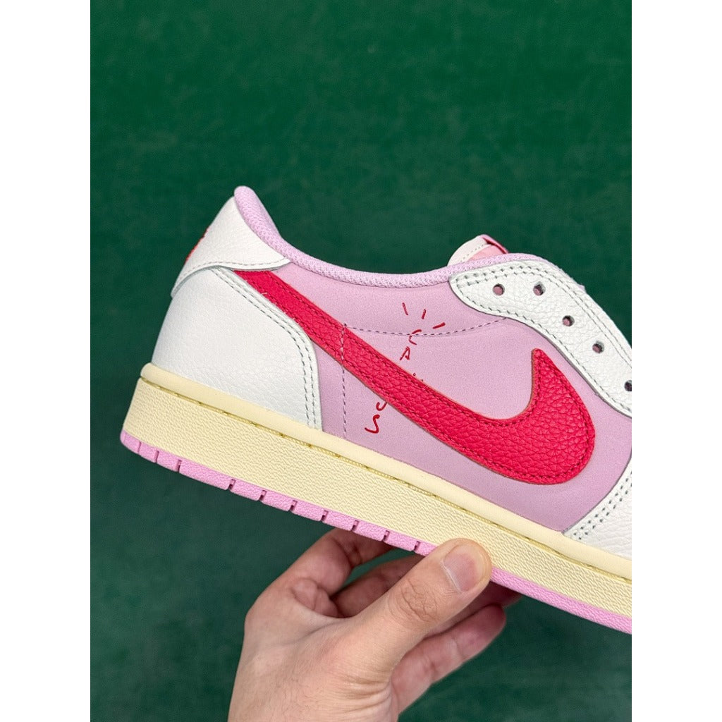 Travis Scott x Air Jordan 1 Low “Pink Pack” - Tropical Pink