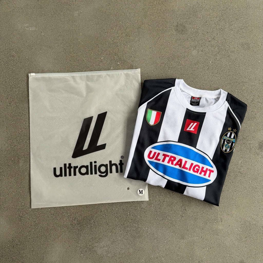 JUVE LONGSLEEVE JERSEY WHITE/BLACK - ultralight london UK