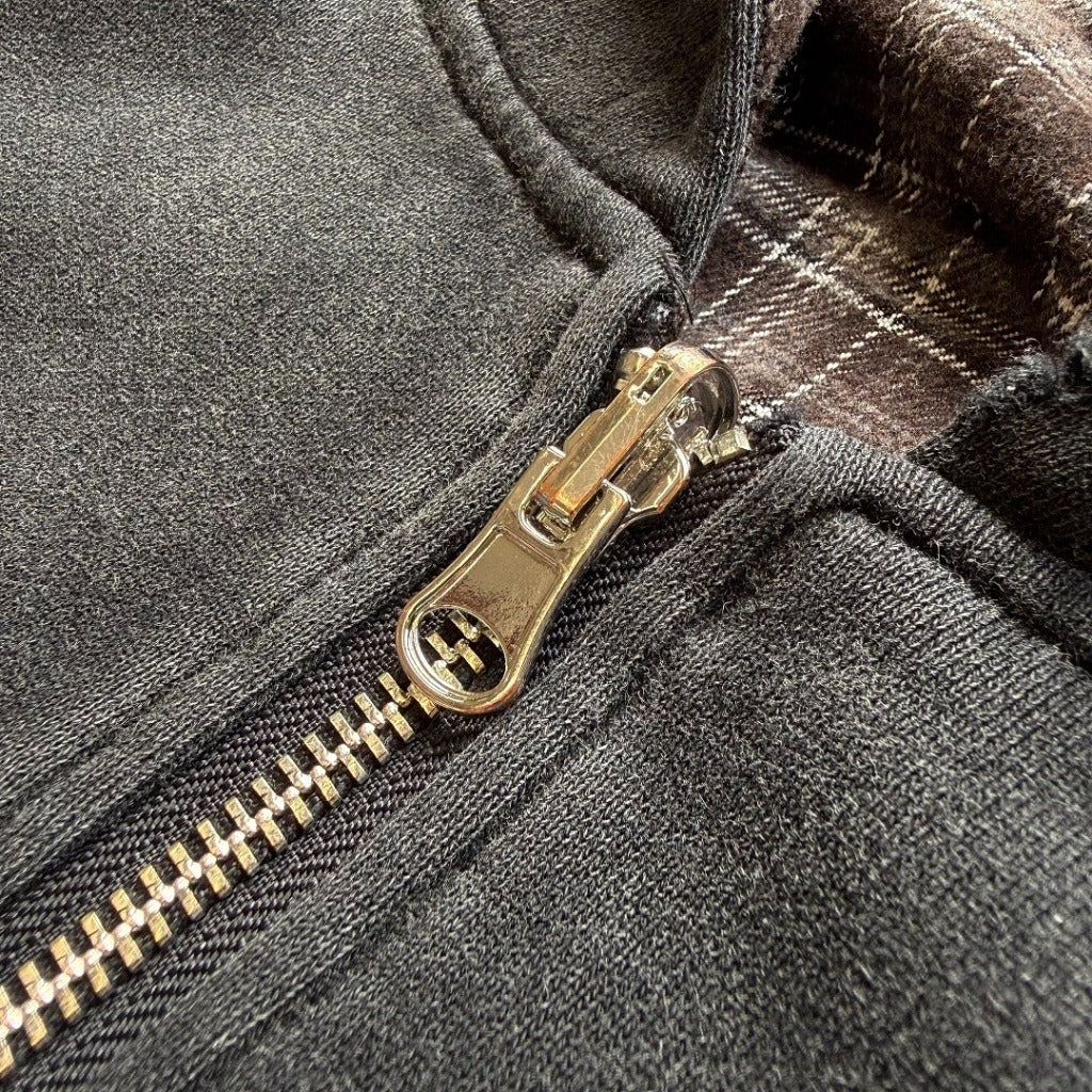 Experiment 5 - Reversible Plaid Zip Hoodies