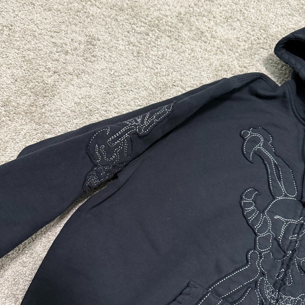 Ys by Yohji Yamamoto Zip Up Hoodie - Black - SP.