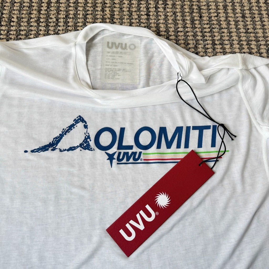 UVU White Running Shirt [Dolomiti Marathon Pop-Up Exclusive Merchandise]