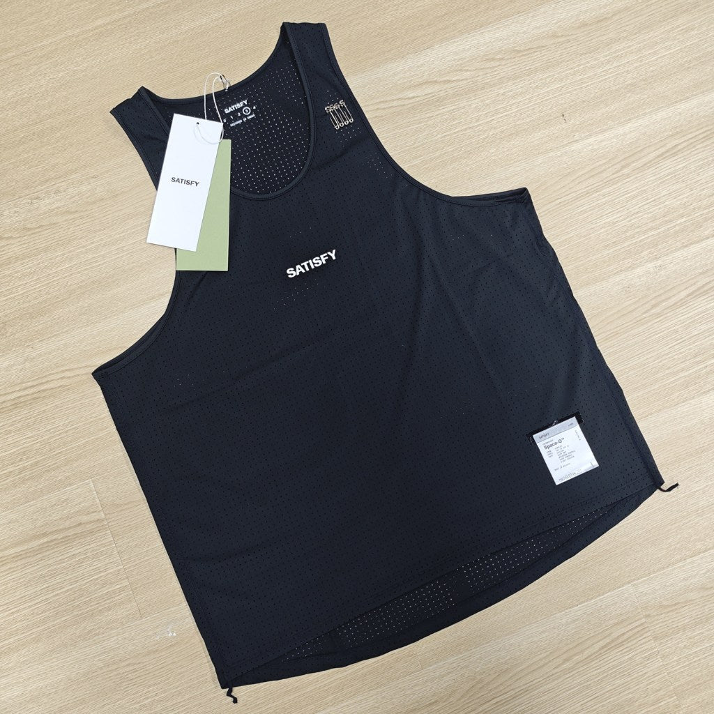 Satisfy Space-O Singlet (Black/Cream)