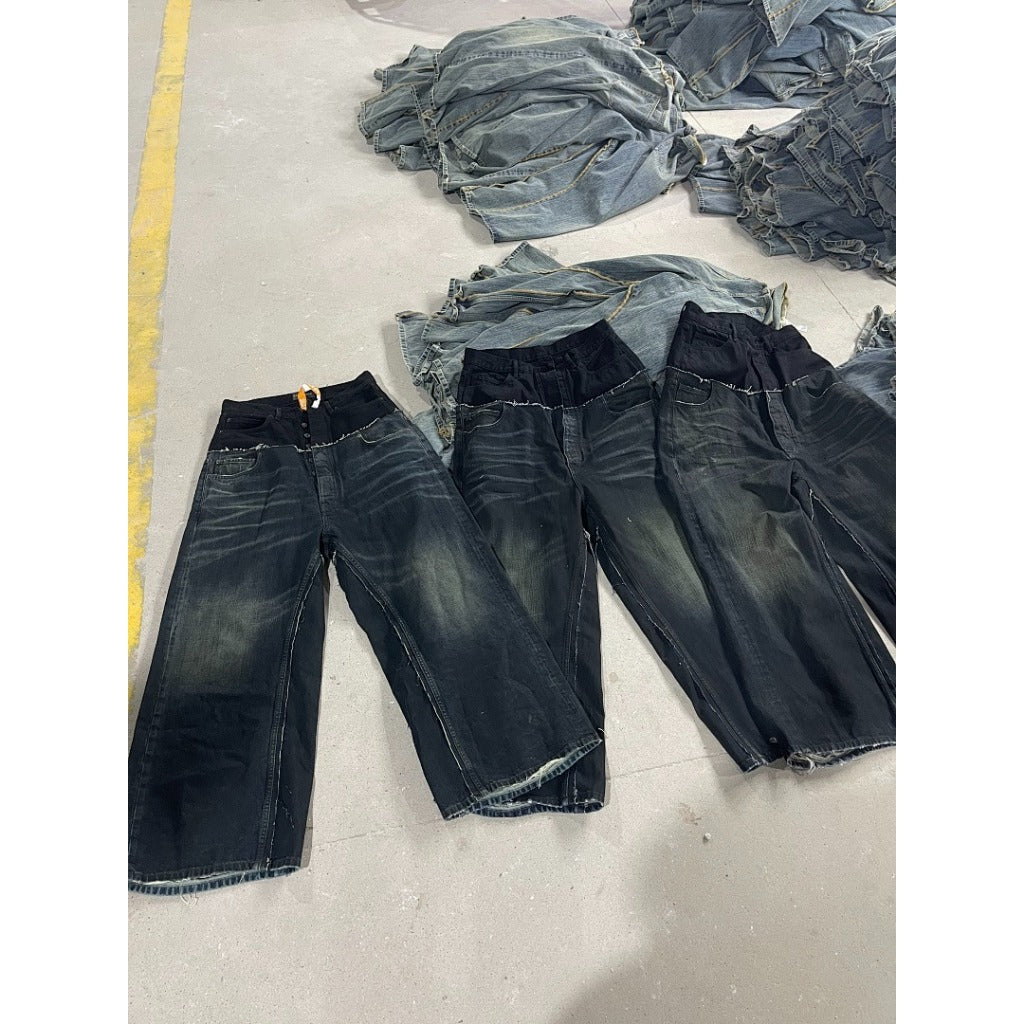 cut-up baggy jeans - Balenciaga