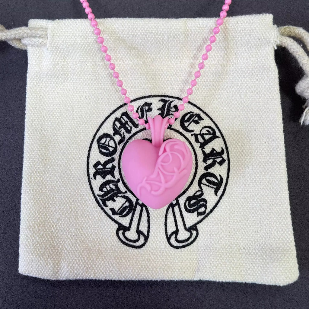 Tokyo Anniversary 20th Silicone Rubber Necklace - Heart Pendant - C.H