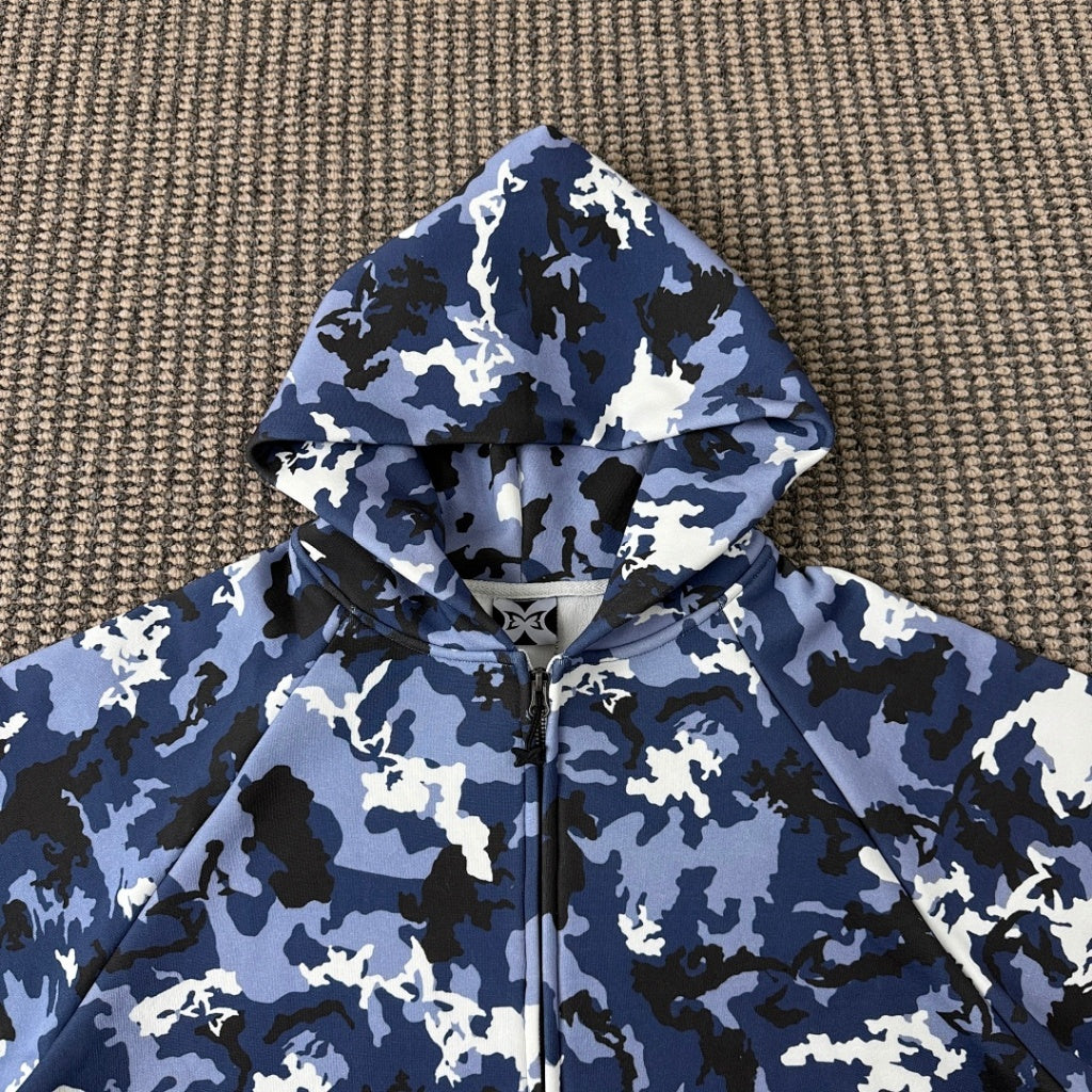 Mertra - Terrain Camo Zip-Up Hoodie