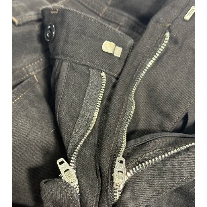 Le'maire Twisted Belted Pants Heavy Denim Black