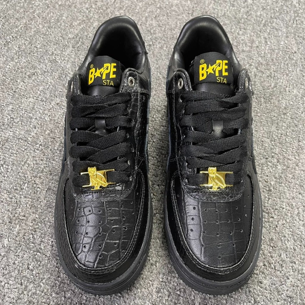 OVO x A Bathing Ape Bapesta - Black