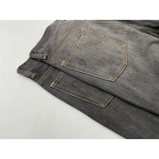 Acne Studios - 2021M Black Grey Splatter Vintage Jeans