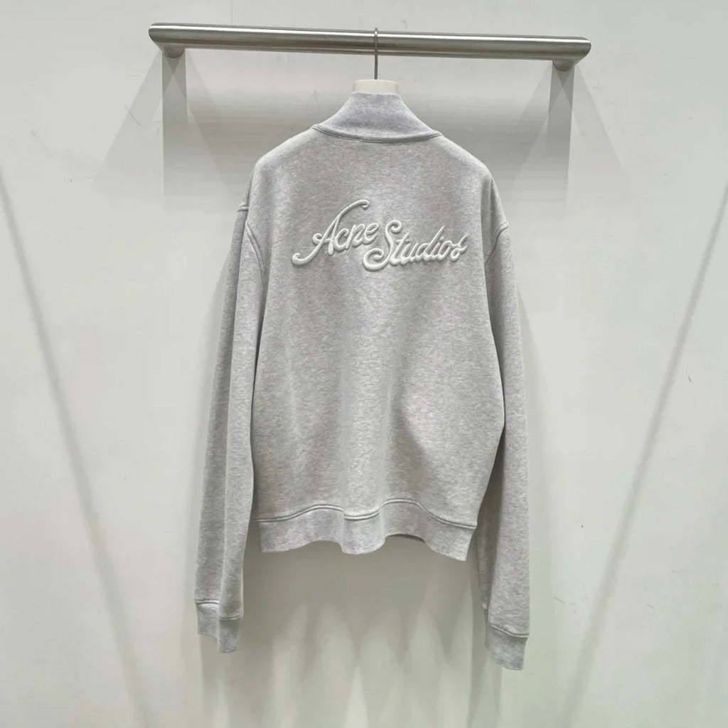 Acne Studios - Zip-up sweatshirt - Pale Grey/Black