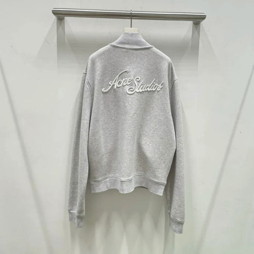 Acne Studios - Zip-up sweatshirt - Pale Grey/Black