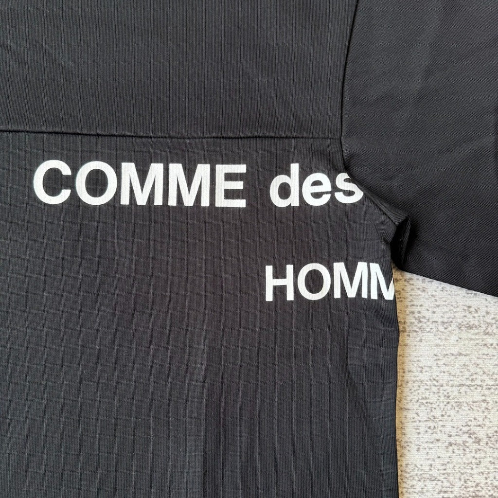 COMME DES GARCONS HOMME 'AD2001' SPLIT LOGO LONG SLEEVE HEAVY SHIRT [archived catalog]