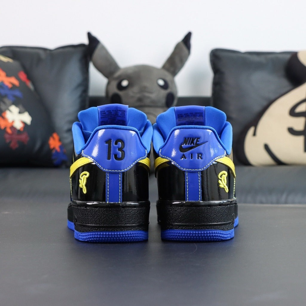 Central Cee x SYNA WORLD x Nike Air Force 1 Low "Black Optic/Yellow/Racer Blue" (Friends & Family) [ IQ1402-010]