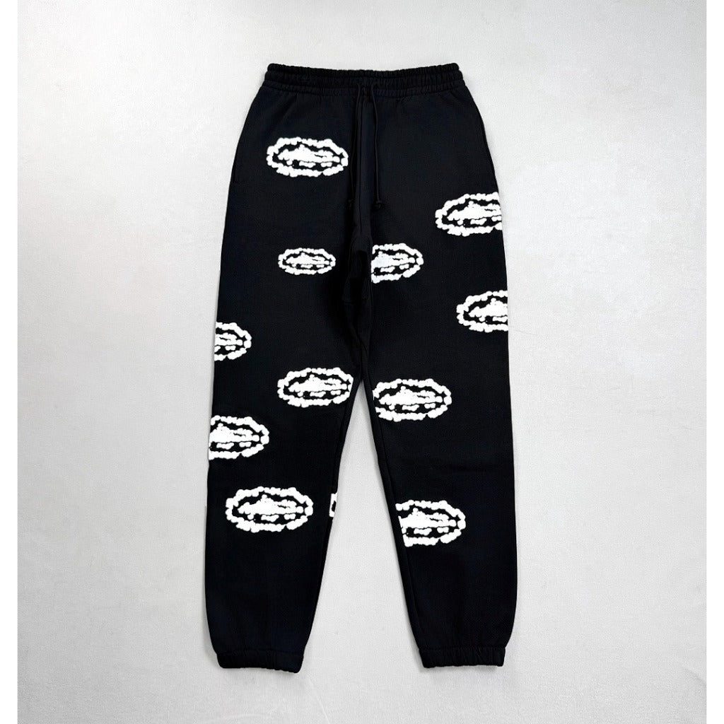 Denim Tears X CRTZ - COTTON WREATH ZIP-UP & PANTS - BLACK