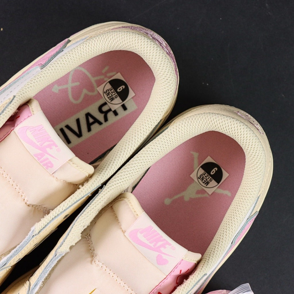 Travis Scott x Air Jordan 1 Low “Pink Pack” - Shy Pink