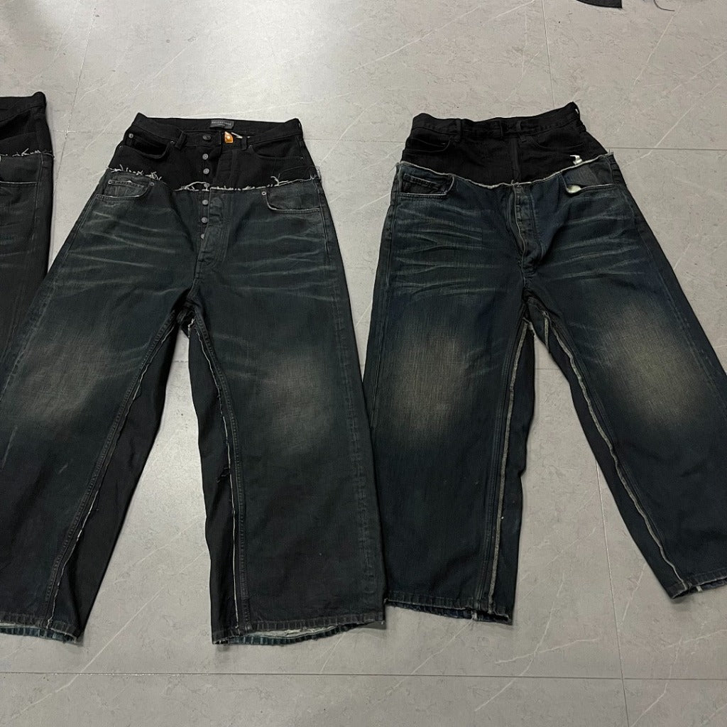 cut-up baggy jeans - Balenciaga