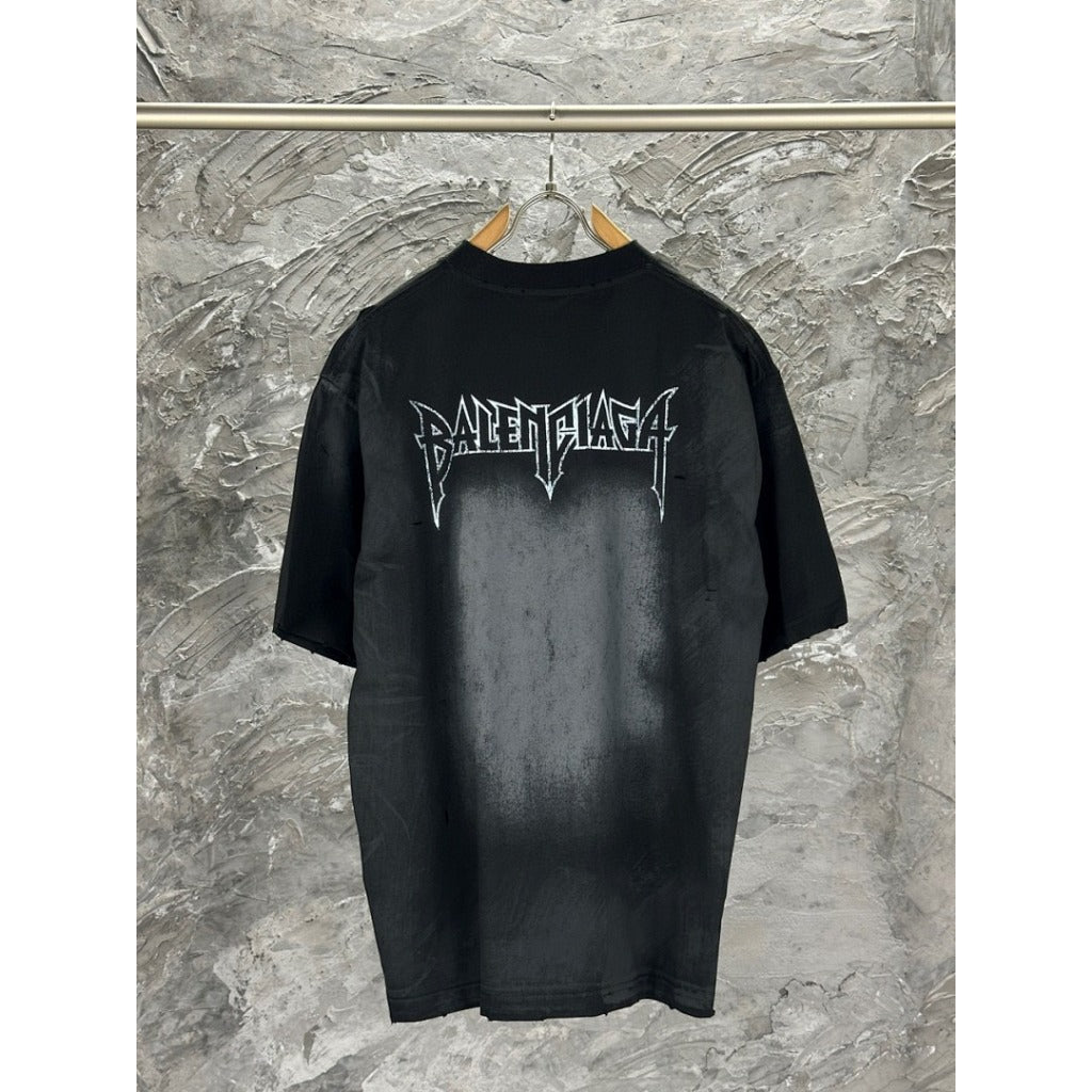 Paris Moon distressed tee - Balenciaga