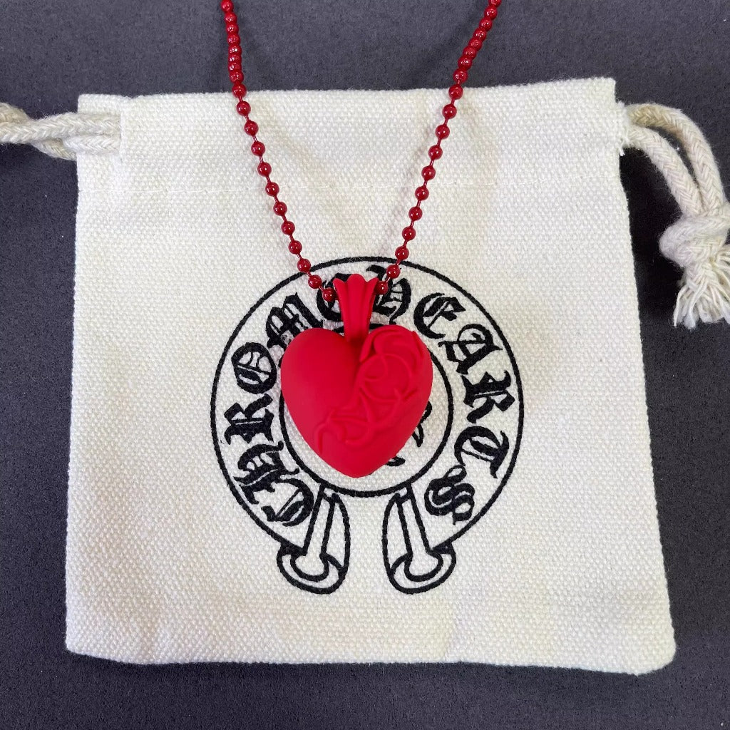 Tokyo Anniversary 20th Silicone Rubber Necklace - Heart Pendant - C.H