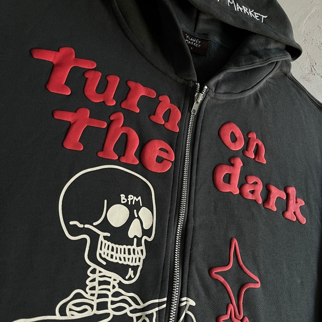 Broken Planet Market Hoodie - 'turn on the dark'