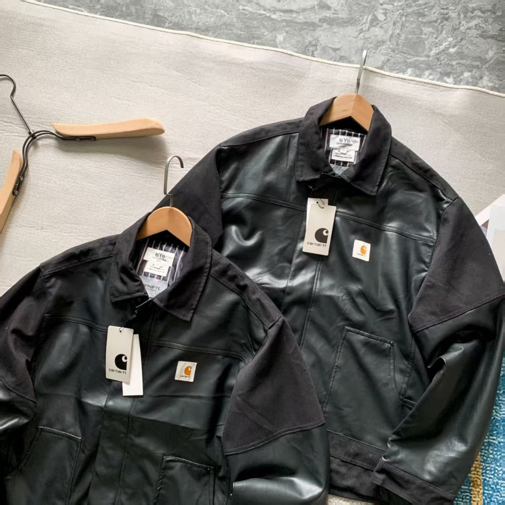 Junya Watanabe x CAR WIP Black Edition Faux-Leather Jacket