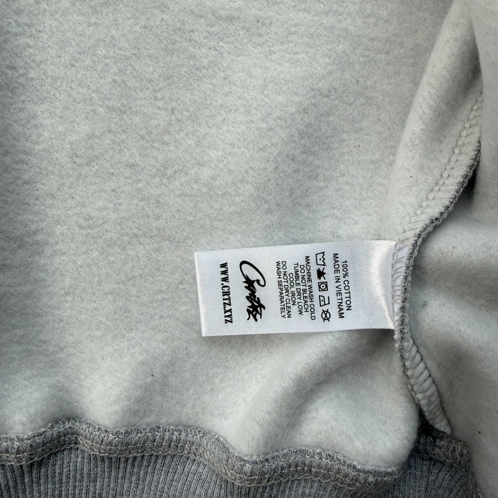 DNM TRS X CRTZ.XYZ - COR*TEARS ROYALE GREY ZIPPER HOODIE/PANTS/SET