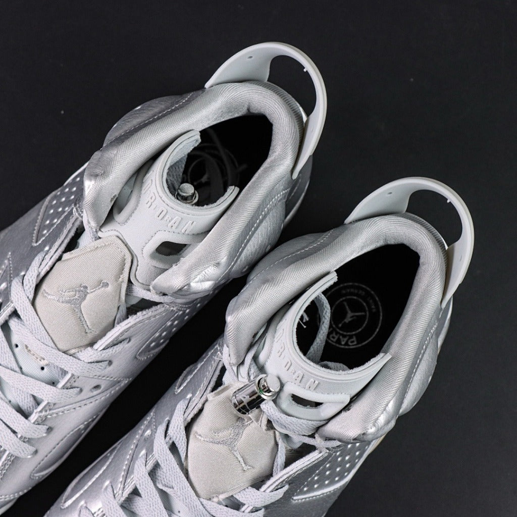 Paris Saint-Germain x Air Jordan 6 - Metallic Silver [IQ5135-001]