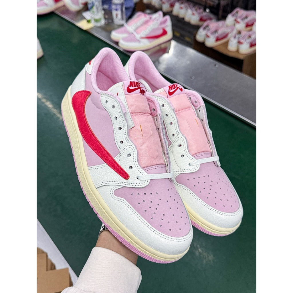 Travis Scott x Air Jordan 1 Low “Pink Pack” - Tropical Pink
