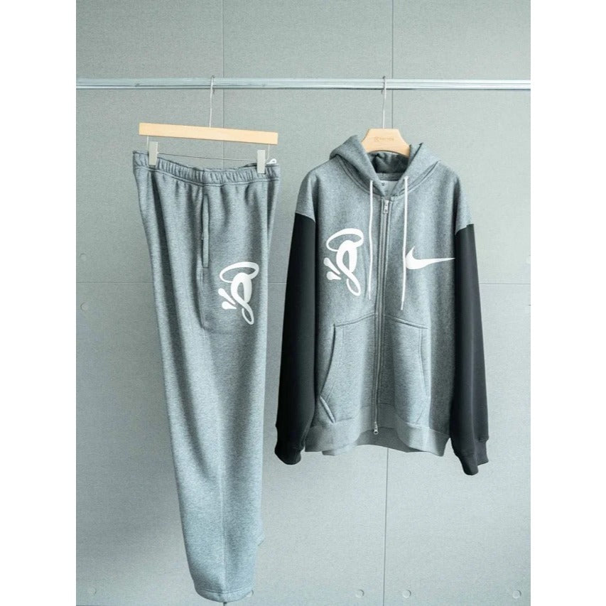 Nike Solo Swoosh x Syna World x Central Cee Fleece Grey - Zip-Up Hoodie / Pants / Set