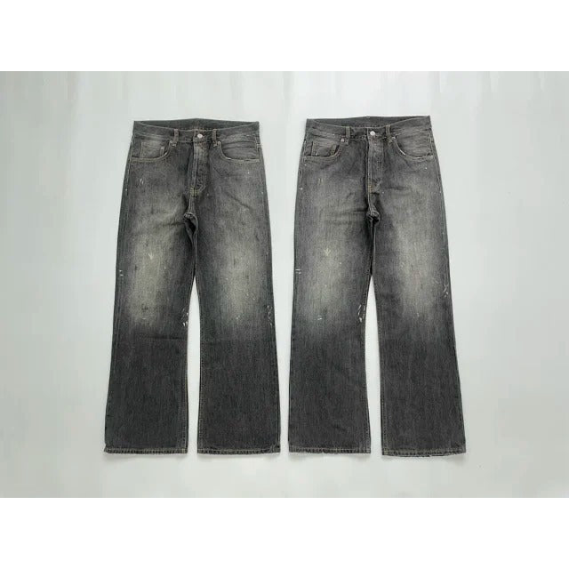 Acne Studios - 2021M Black Grey Splatter Vintage Jeans