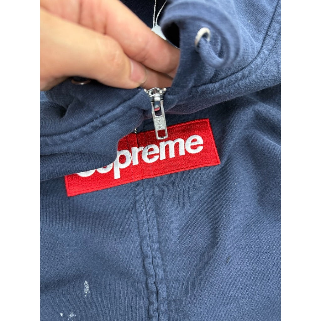 MM6 x Supreme Maison Margiela Box Logo Zip Up Hoodie SS26