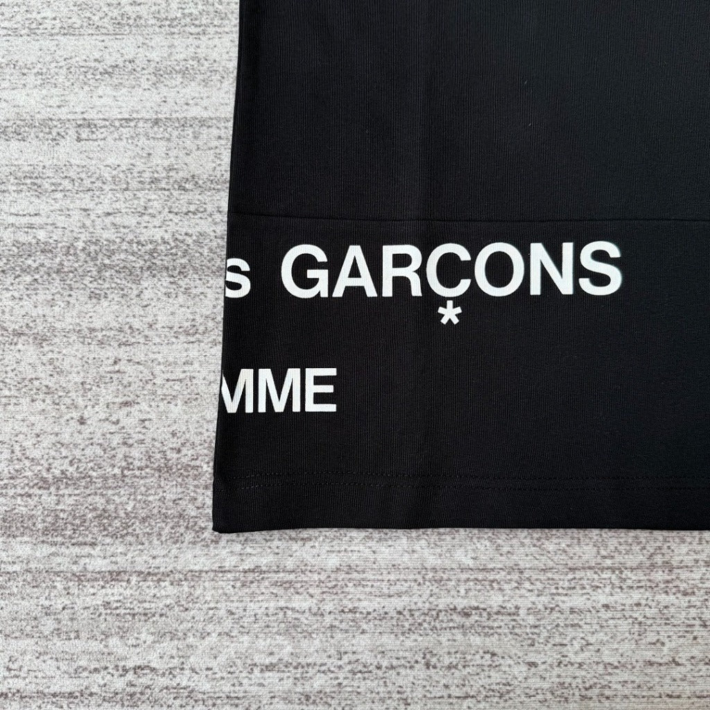 COMME DES GARCONS HOMME 'AD2001' SPLIT LOGO LONG SLEEVE HEAVY SHIRT [archived catalog]