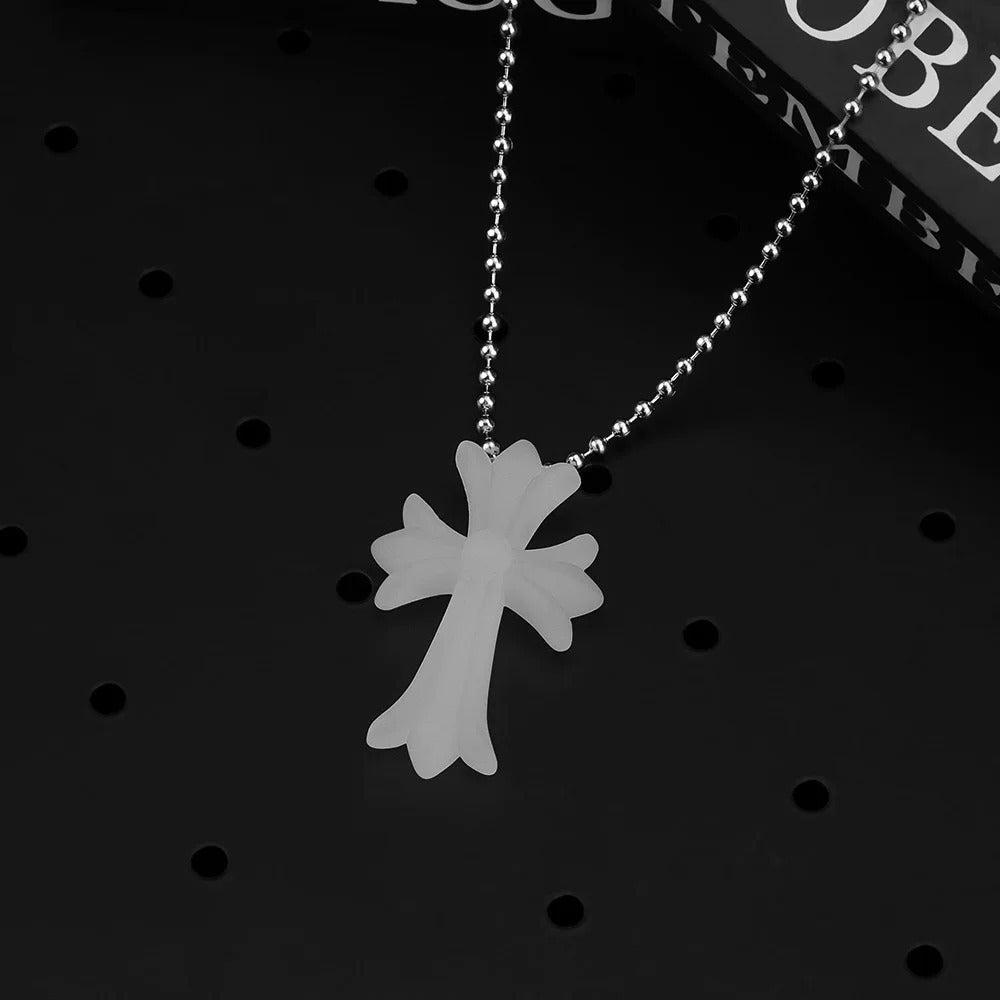 Tokyo 20th Rubber Silicone Cross Necklace - CHROME HEARTS