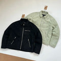 Stussy Bing Suede Jacket - Black/Green